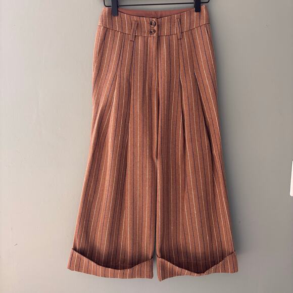 Pants - Front Row Shop NWT Pleated Cuffed Trouser Pants